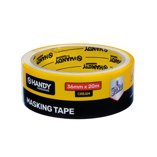 TAPE MASKING TAPE WHITE 36MM X 20M - $1.65 CTN 6