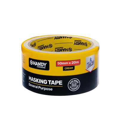 Tape Masking Tape White 50mm X 20m - $1.65 EA / CTN QTY: 12