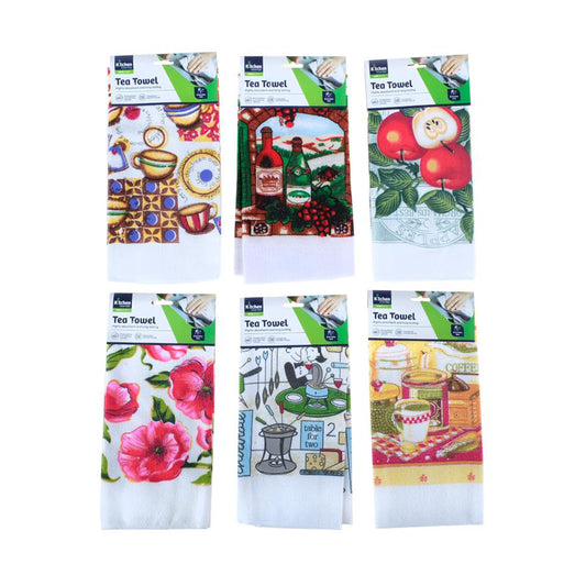 Tea Towel ASSTD Design - $1.50 EA / CTN QTY: 12