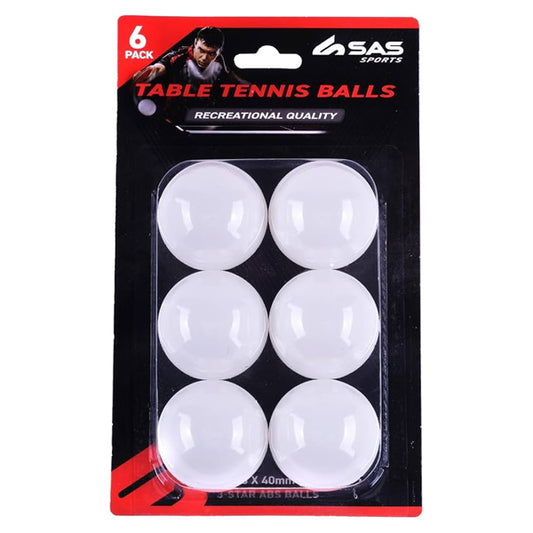 Table Tennis Balls 6pk - $1.50 EA / CTN QTY: 12