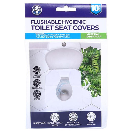 Flushable Paper Toilet Seat Covers Disposable 10PK - $1.50 EA / CTN QTY: 12