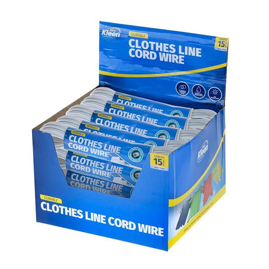 Clothesline Replacement Cord Line 2mm X 15m - $1.65 EA / CTN QTY: 12