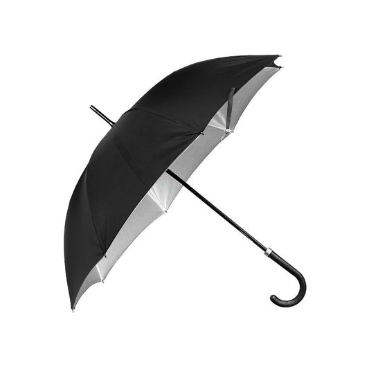 Long Silver Lining HD Umbrella Black - $5.80 EA / CTN QTY: 12