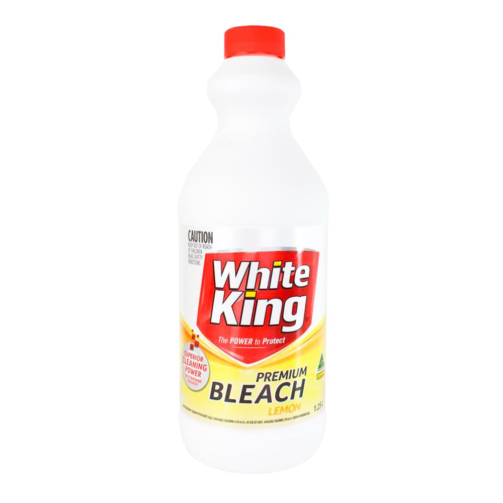 White King Premium Liquid Bleach Lemon 1.25L - $2.99 EA / CTN QTY: 6