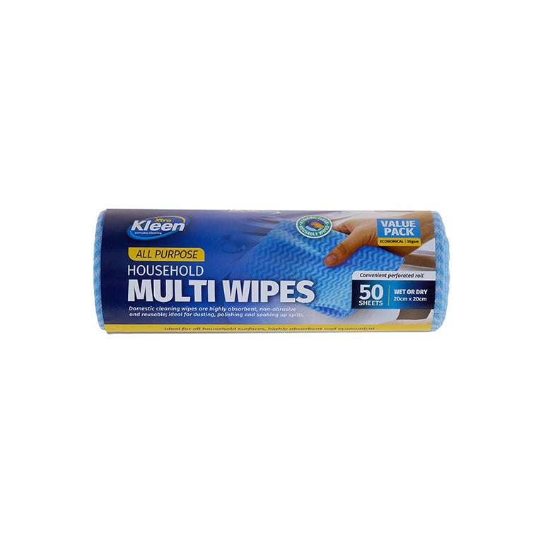 ALL PURPOSE WIPE 20CM X 20CM 50PK  - $1.65 CTN 6