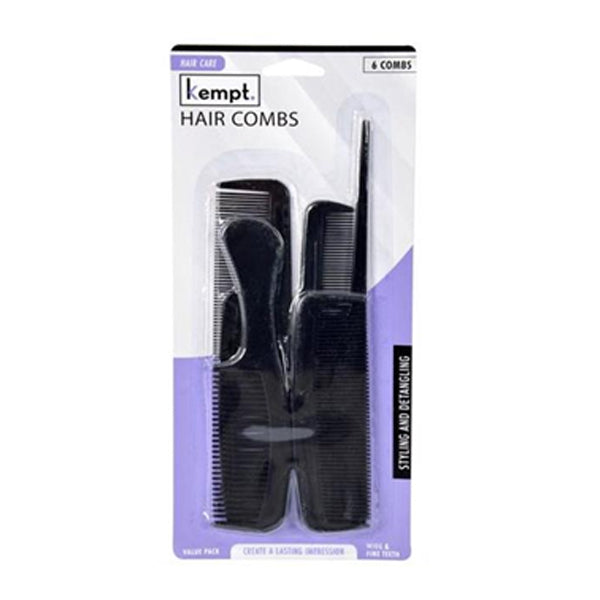 Black Comb Set ASSTD SIZES 6 PCS - $1.50 EA / CTN QTY: 12