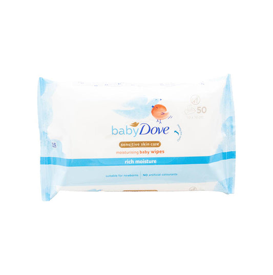 Dove Baby Baby Wipes 50PK - $1.99 EA / CTN QTY: 12