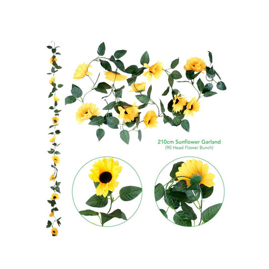 Decorative Artificial Sunflower 210cm - $2.30 EA / CTN QTY: 12