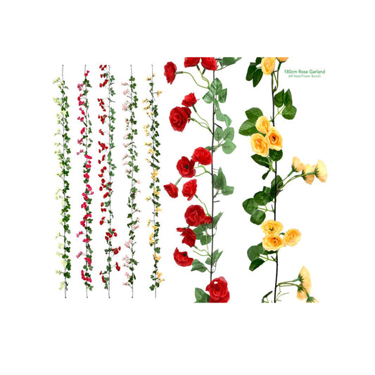Decorative Artificial Rose Flowers 180cm - $2.99 EA / CTN QTY: 12