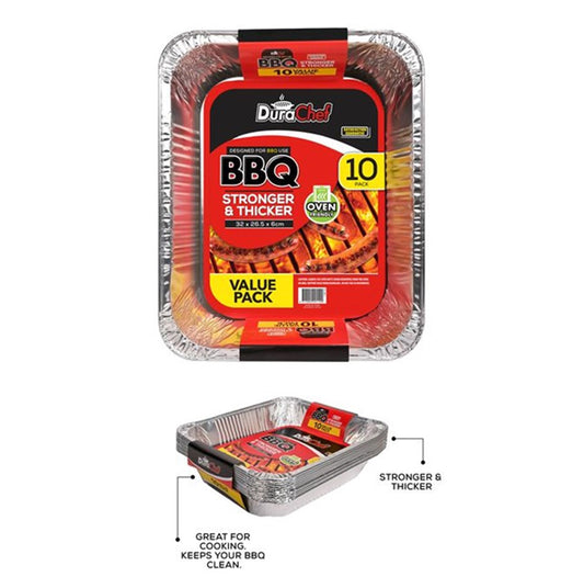 Foil Tray 32x26.5x6cm 10PK - $5.60 EA / CTN QTY: 12