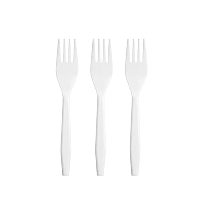 REUSABLE WHITE FORKS (50PK) - $2.99 CTN 20