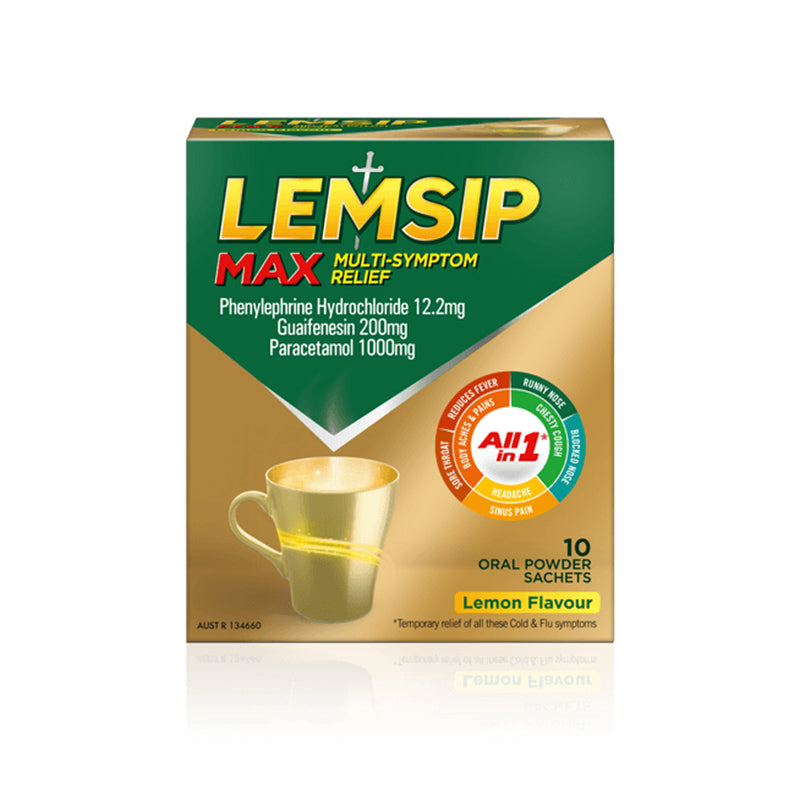 Lemsip, The Cold & Flu Experts 10 Sachets - $4.99 EA / CTN QTY: 6