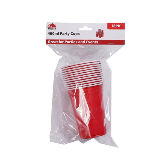 Disposable Cup Red BEER 450ml (15 pk ) - $1.99 EA / CTN QTY: 24