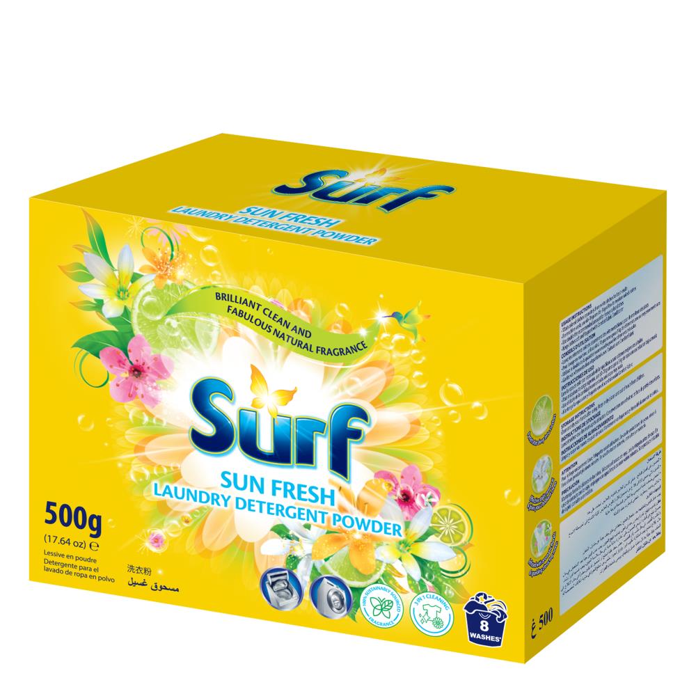 Surf Laundry Detergent Powder Sun Fresh 500g - $1.99 EA / CTN QTY: 20