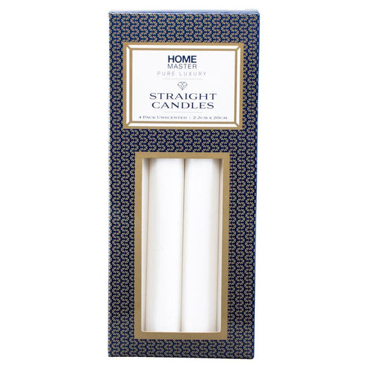 Candle Unscented Straight 4PK - $1.75 EA / CTN QTY: 24